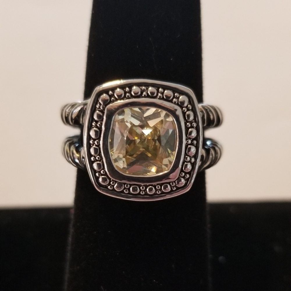 Citrine Crystal Ring size 7